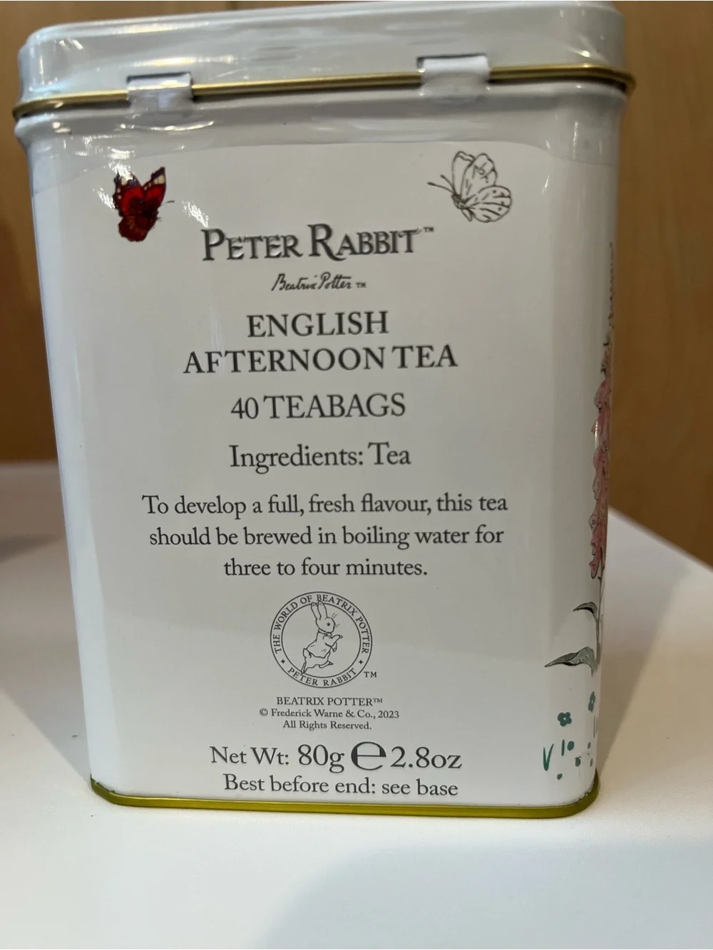 Peter Rabbit English Afternoon Tea Tin - 40 tea bags